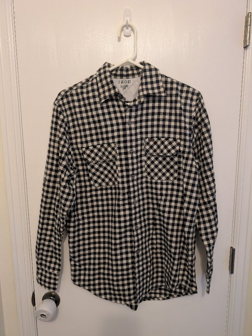 Gingham Print Button-up Men's shirt